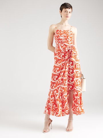Derhy Καλοκαιρινό φόρεμα σε πορτοκαλί: μπροστά