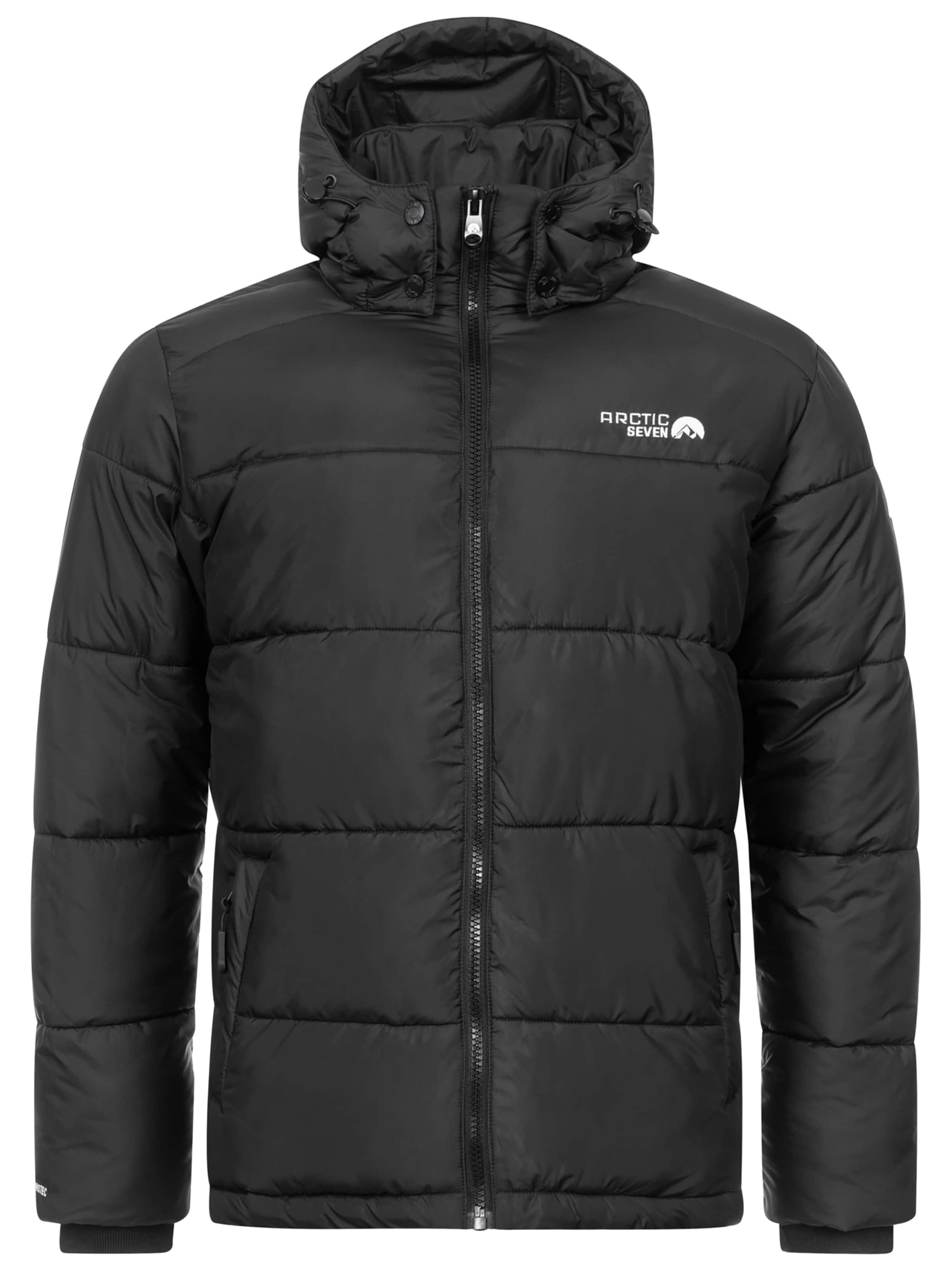 Arctic Seven Outdoor jacket in Black: front