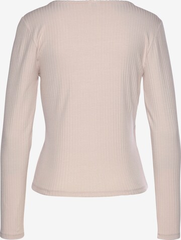 LASCANA T-shirt i beige