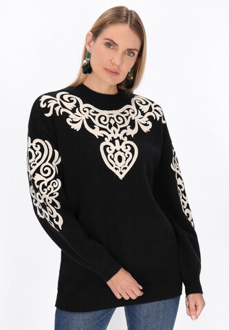 usha FESTIVAL - Jersey en negro: frente