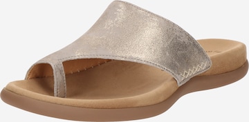 GABOR Zehentrenner in Grau: Vorderseite