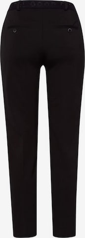 BRAX Slim fit Trousers with creases 'Maron' in Black