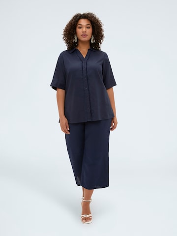 Chemisier Fiorella Rubino en bleu