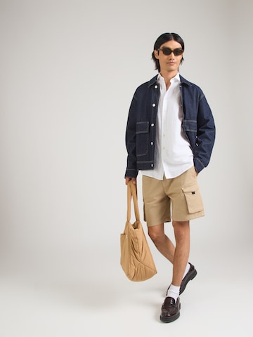 Bruun & Stengade Regular fit Overhemd 'Tahaka' in Wit