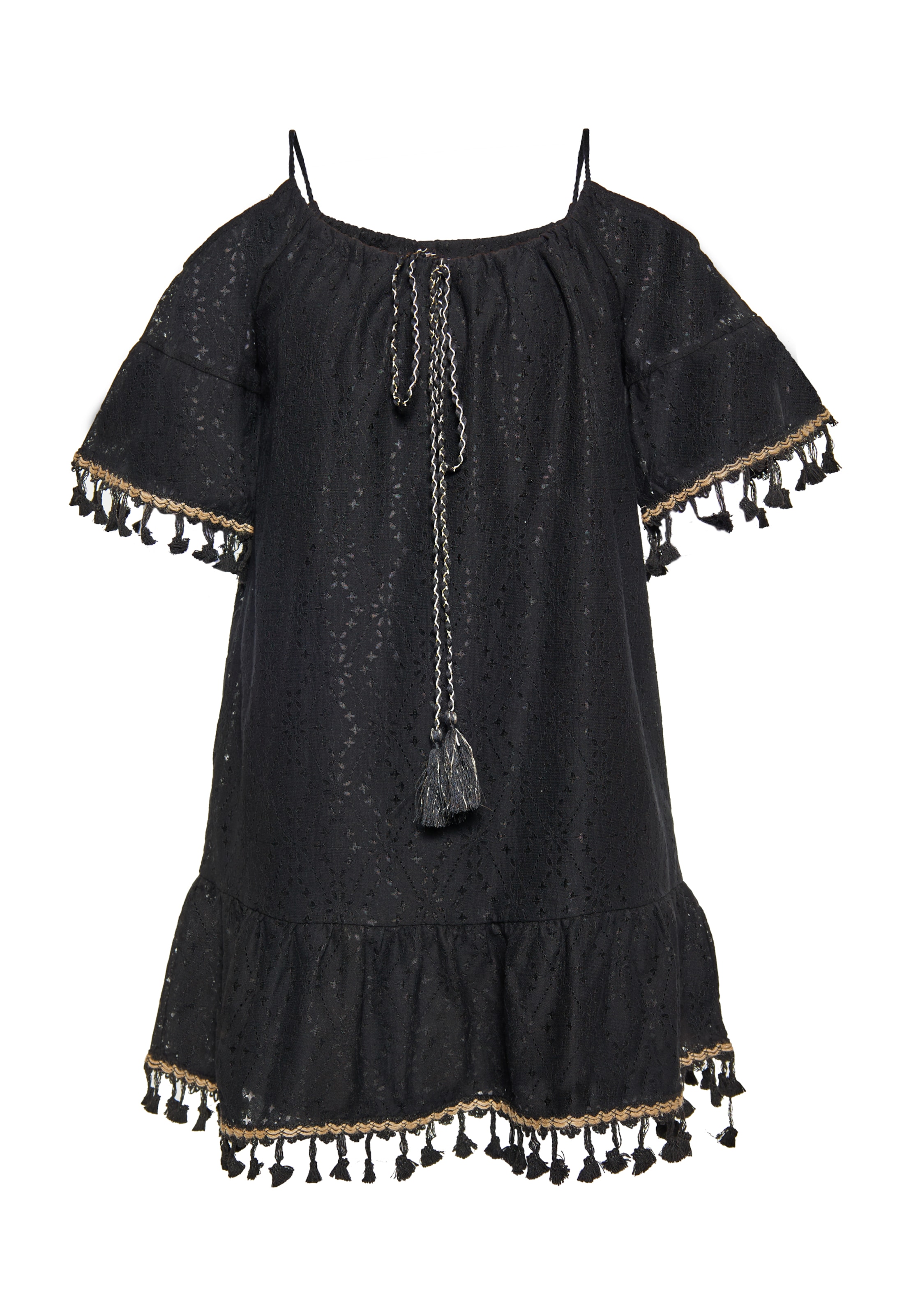 juoda IZIA Paplūdimio suknelė: priekis