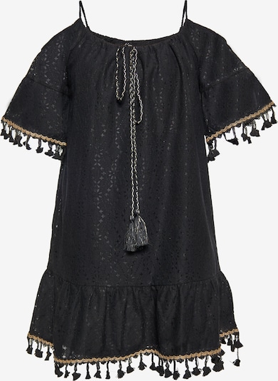 IZIA Pludmales kleita, krāsa - bēšs / melns, Preces skats