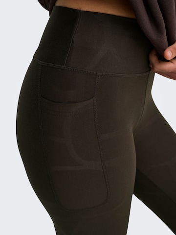 Skinny Pantaloni sportivi 'ONPFont' di ONLY PLAY in marrone