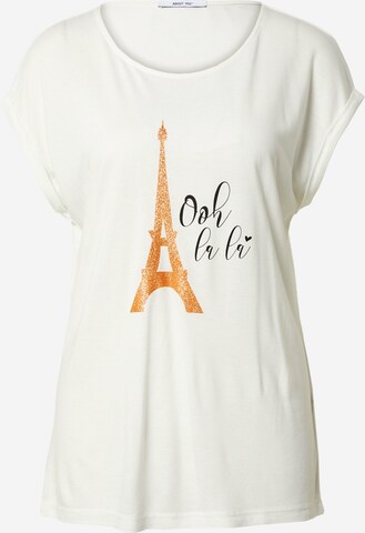 ABOUT YOU - Camiseta 'Fleur' en blanco: frente