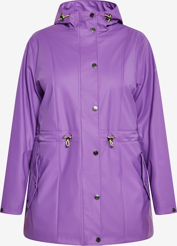 Schmuddelwedda Toiminnallinen pitkä takki värissä lila: etupuoli