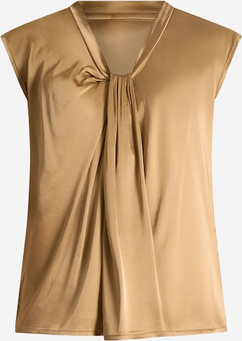Dixie - Blusa em castanho: frente