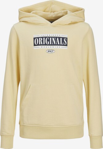 Sweat Jack & Jones Junior en jaune : devant