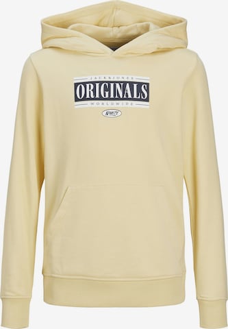 Felpa di Jack & Jones Junior in giallo: frontale