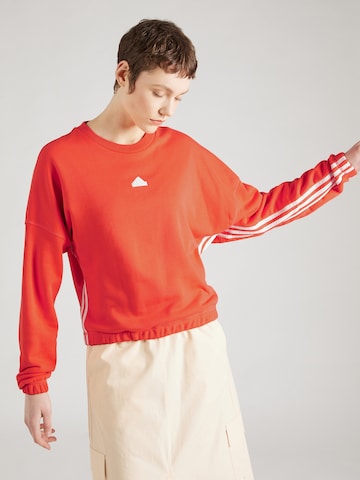 ADIDAS SPORTSWEAR Αθλητική μπλούζα φούτερ σε κόκκινο: μπροστά