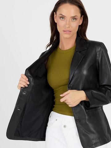 JCC Lederblazer in Schwarz