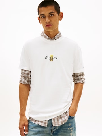 Tommy Jeans - Camiseta en blanco: frente