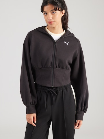 PUMA Sweatvest in Zwart: voorkant