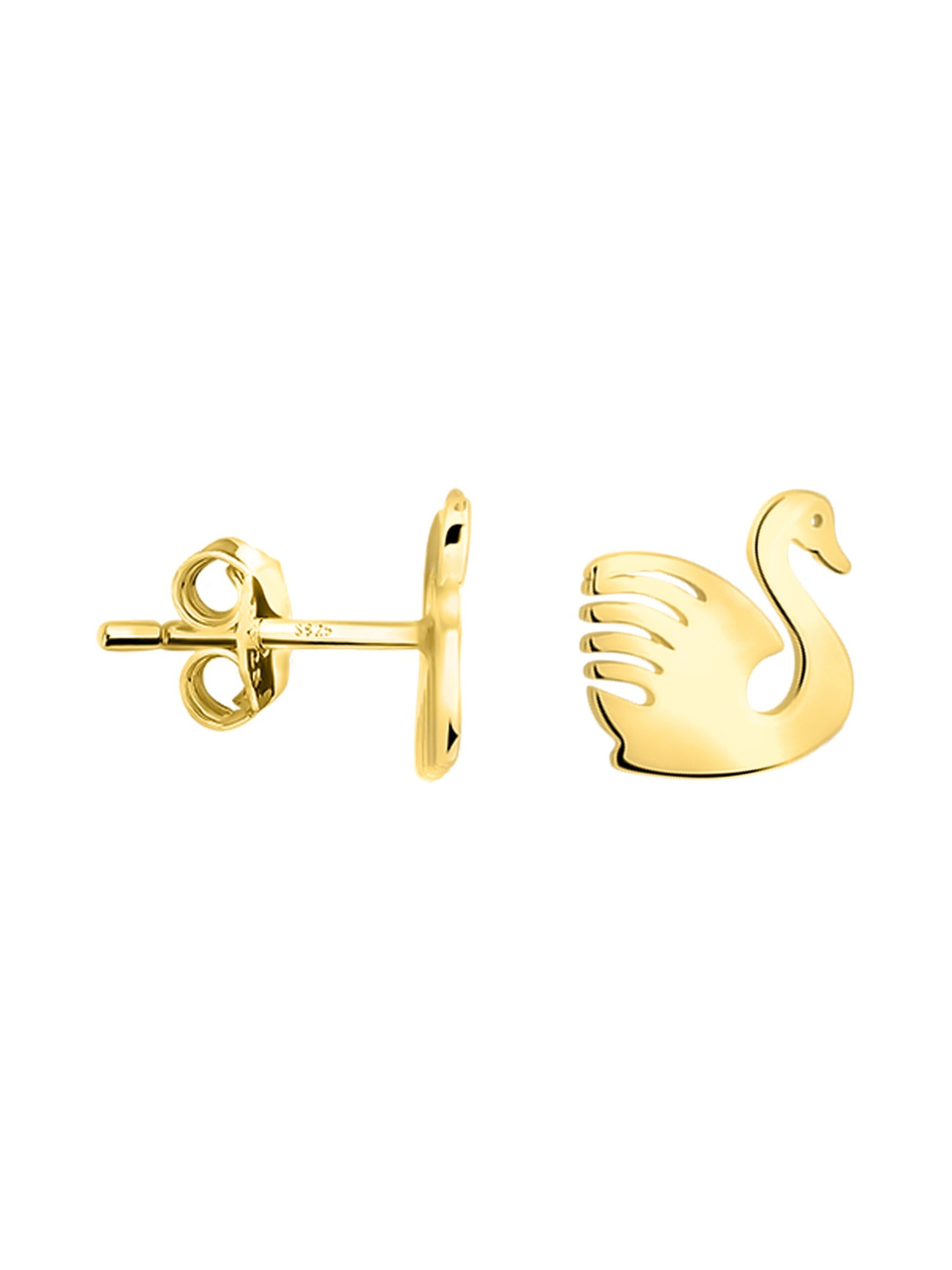 Sofia Milani Earrings 'Swan' in Gold: front