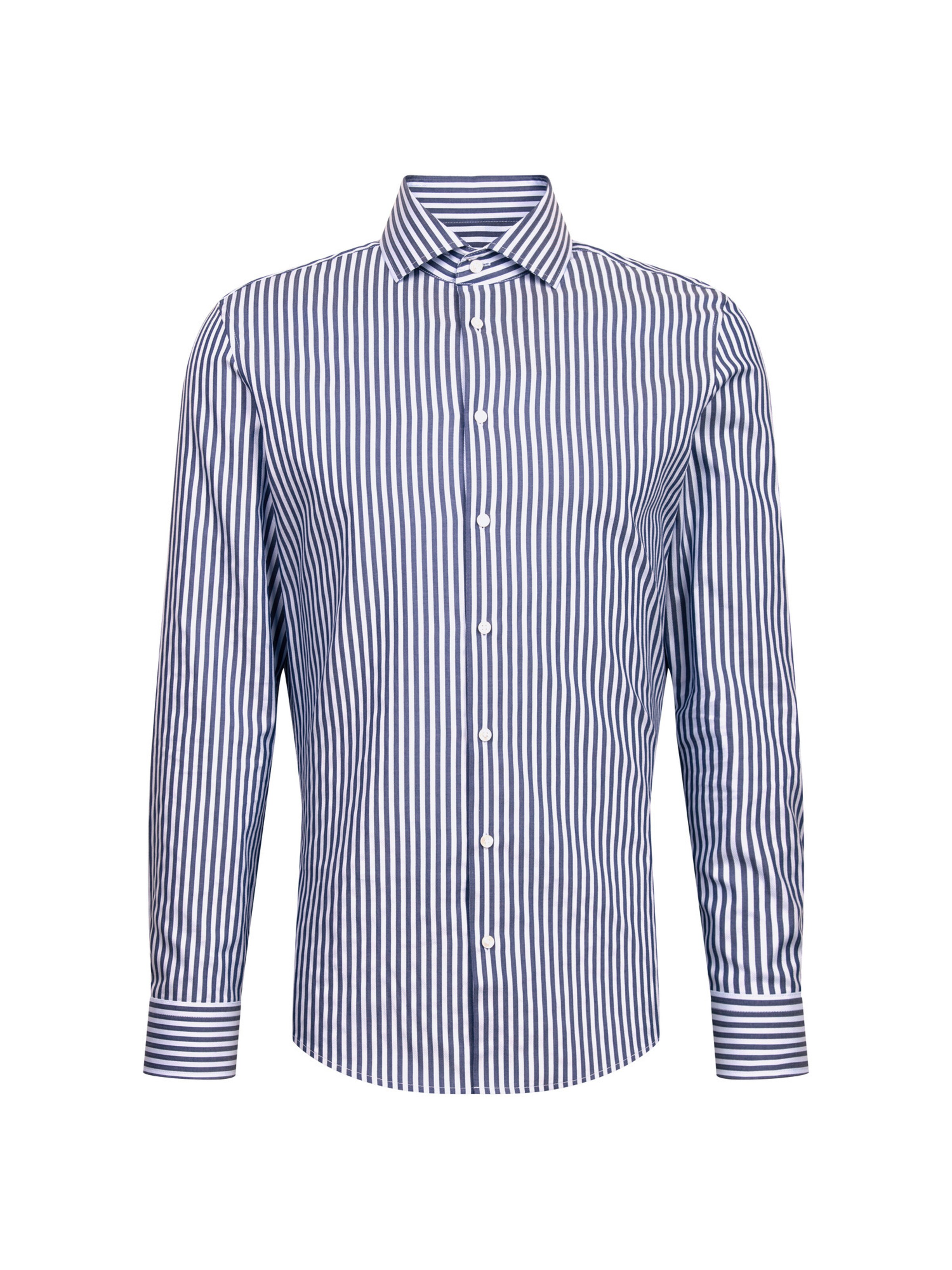 SEIDENSTICKER Zakelijk overhemd in de kleur Donkerblauw / Wit, Productweergave