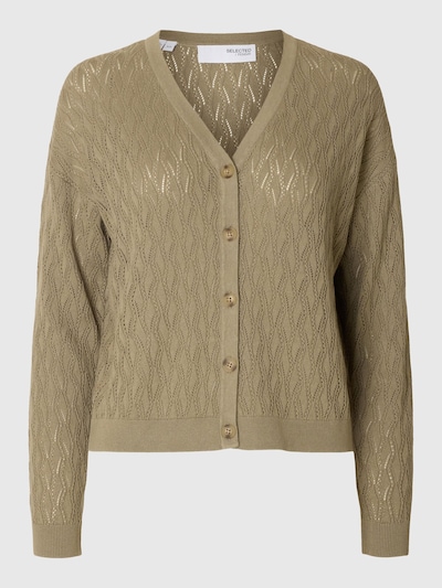 SELECTED FEMME Gebreid vest in de kleur Olijfgroen, Productweergave