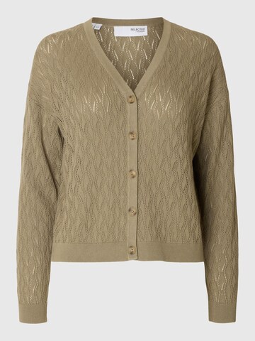 Cardigan SELECTED en vert : devant