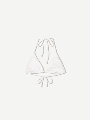 Triangle Hauts de bikini Bershka en blanc