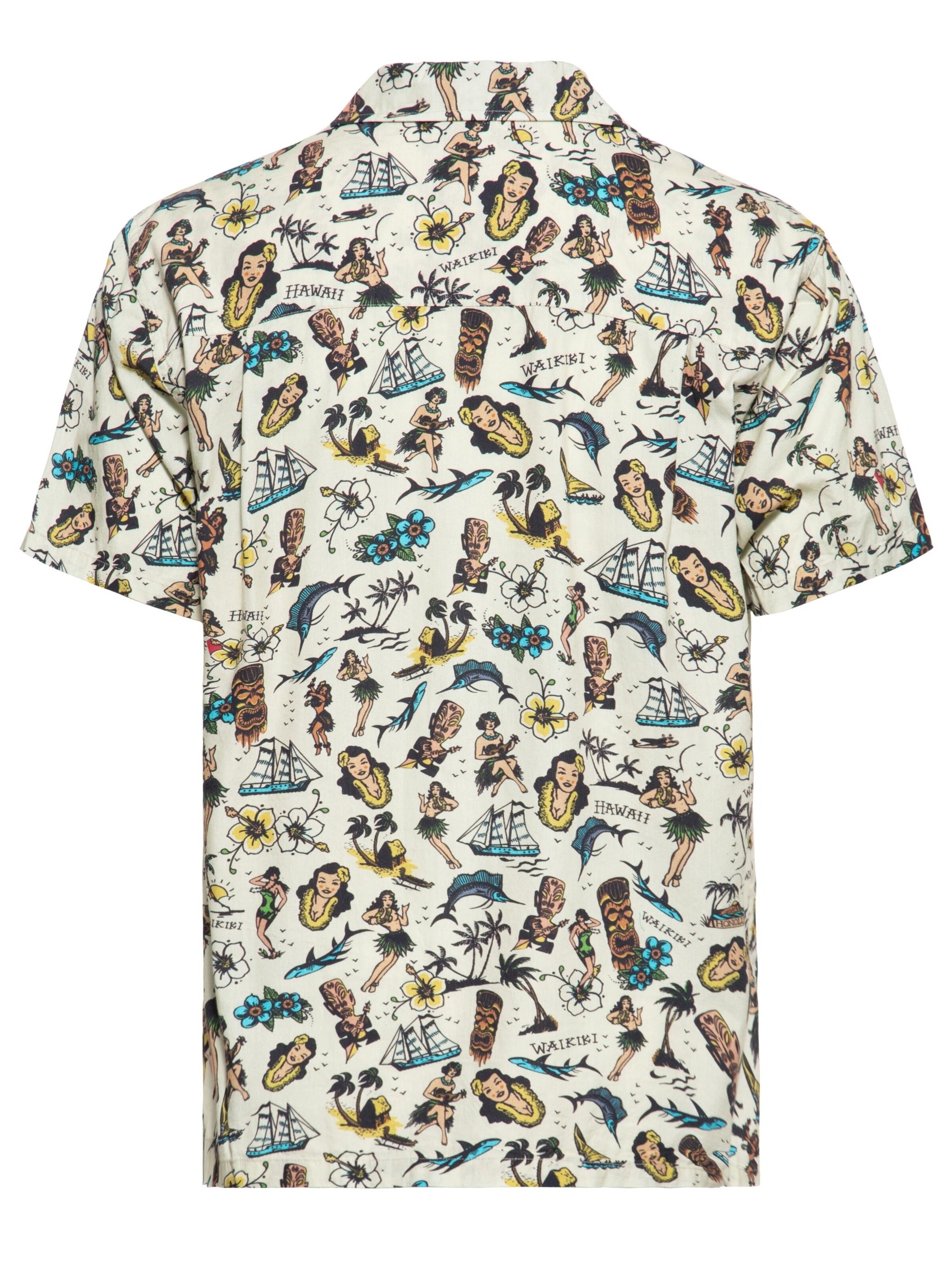 King Kerosin Regular Fit Hemd‌‌‌‌‌‌‌‌‌‌ in Beige