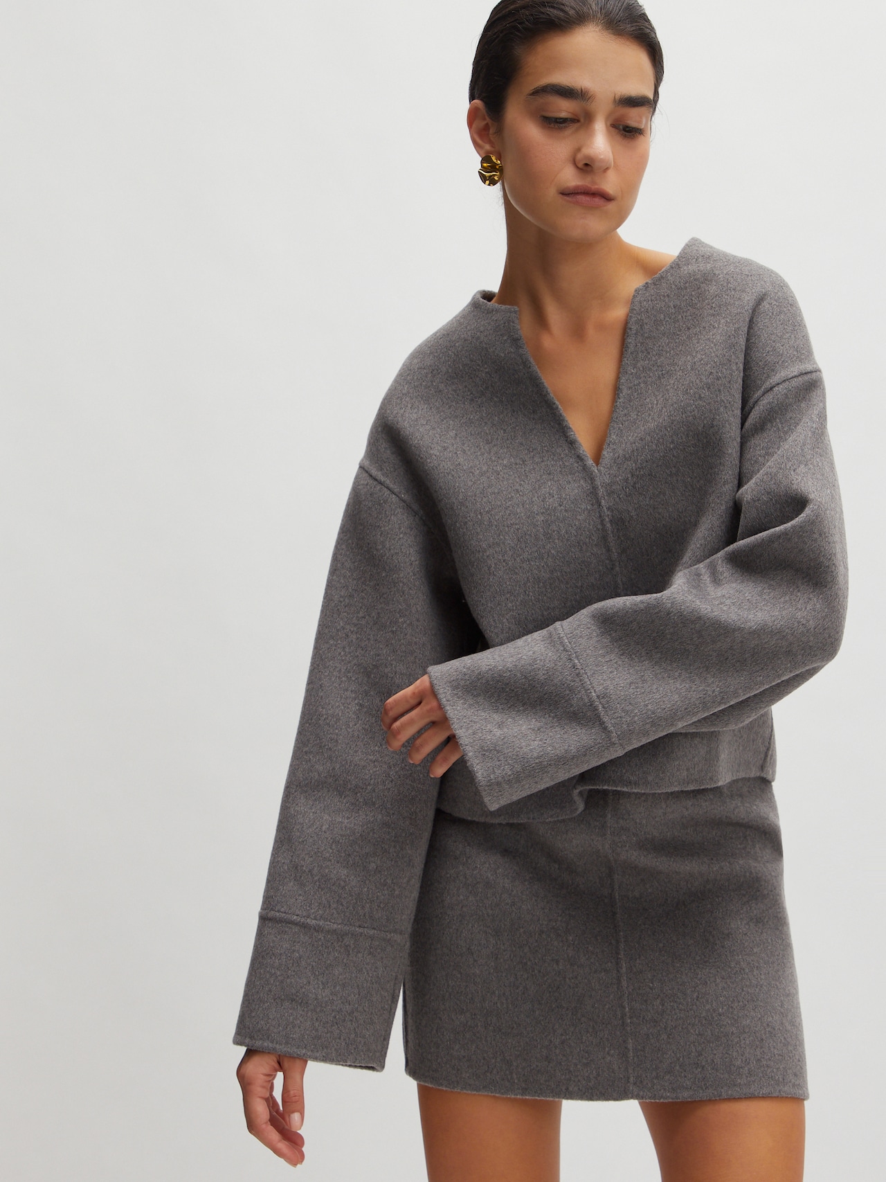 EDITED Pullover 'Abby' grå