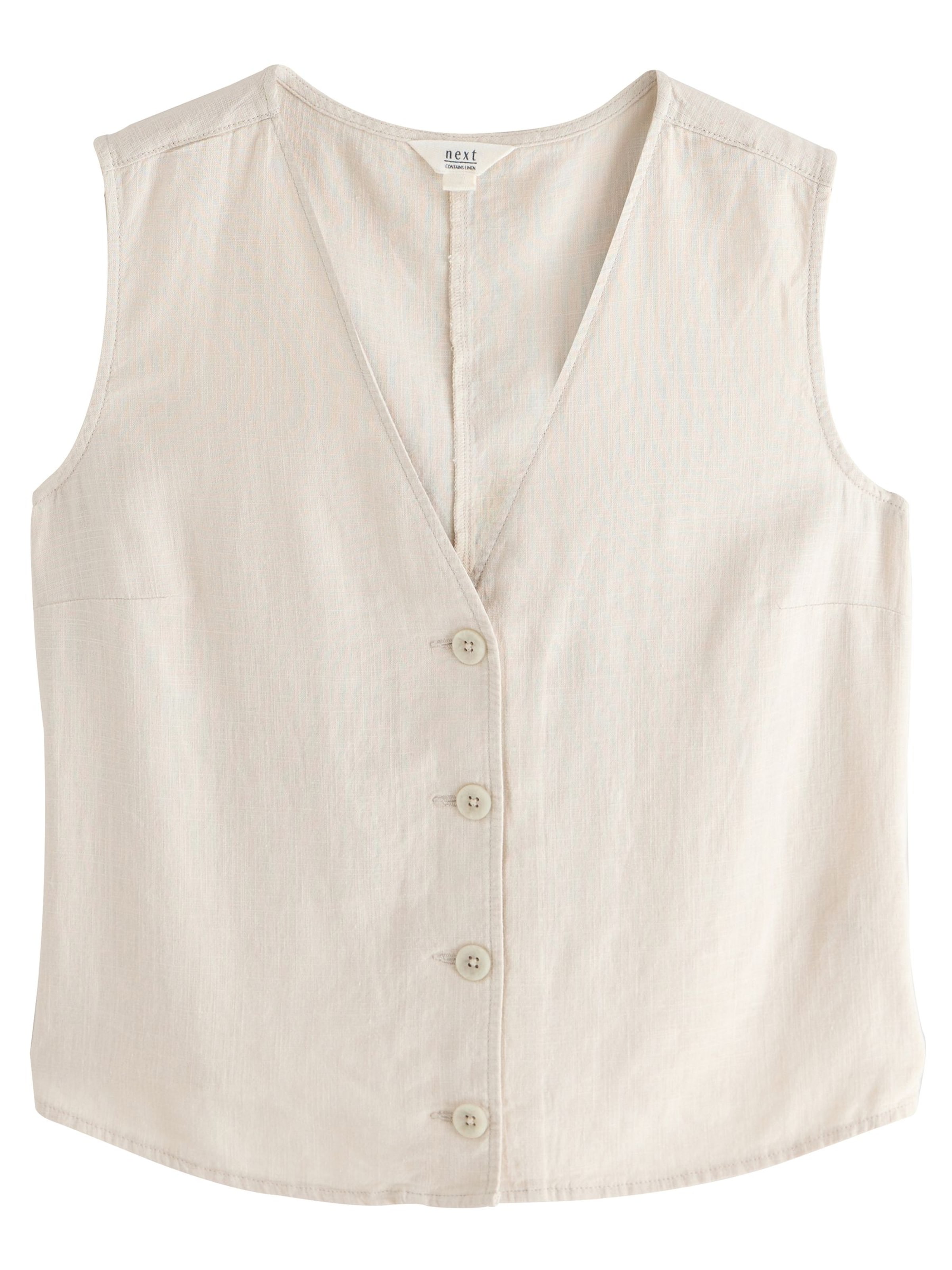 Gilet de costume Next en beige : devant