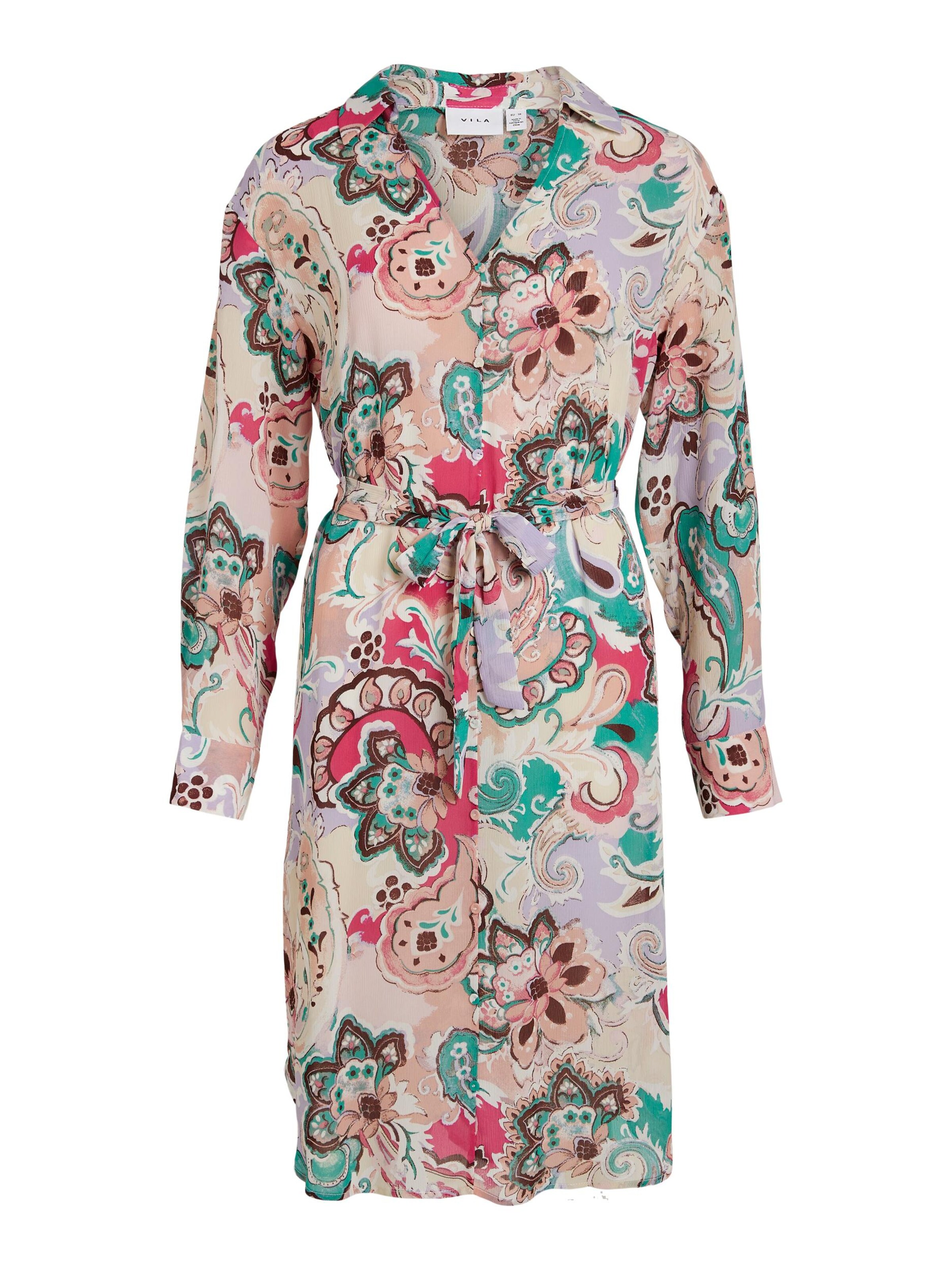 VILA Μπλουζοφόρεμα 'Elle' σε ροζ: μπροστά