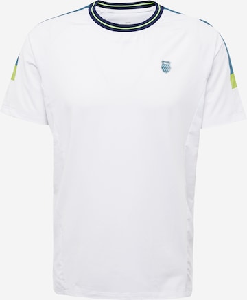 T-Shirt fonctionnel 'HYPERCOURT' K-Swiss Performance en blanc : devant