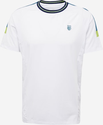 K-Swiss Performance - Camiseta funcional 'HYPERCOURT' en blanco: frente