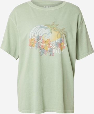 Tricou 'SUNNY' de la ROXY pe verde: față