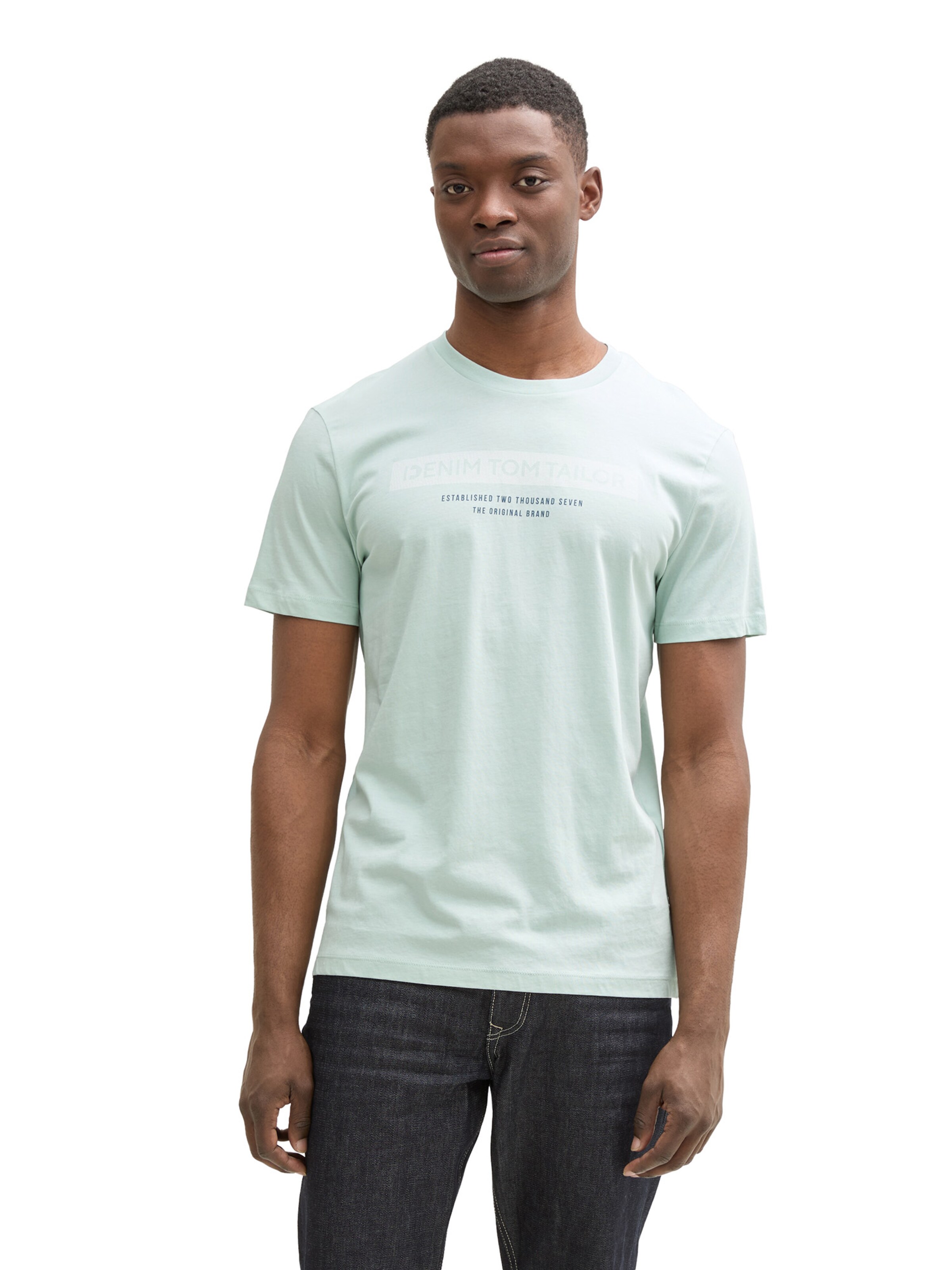 TOM TAILOR DENIM Shirt in Green: front