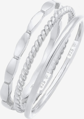 ELLI Sõrmus 'Geo', värv Hõbe: eest vaates