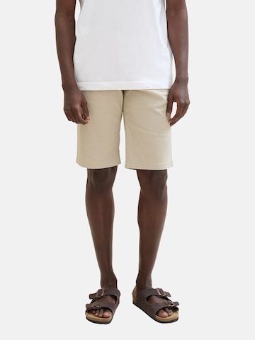 TOM TAILOR Slimfit Chino in Beige: voorkant