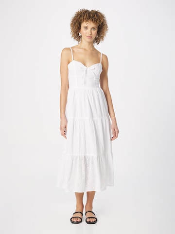 HOLLISTER Kleid 'EMEA' in Weiß: predná strana