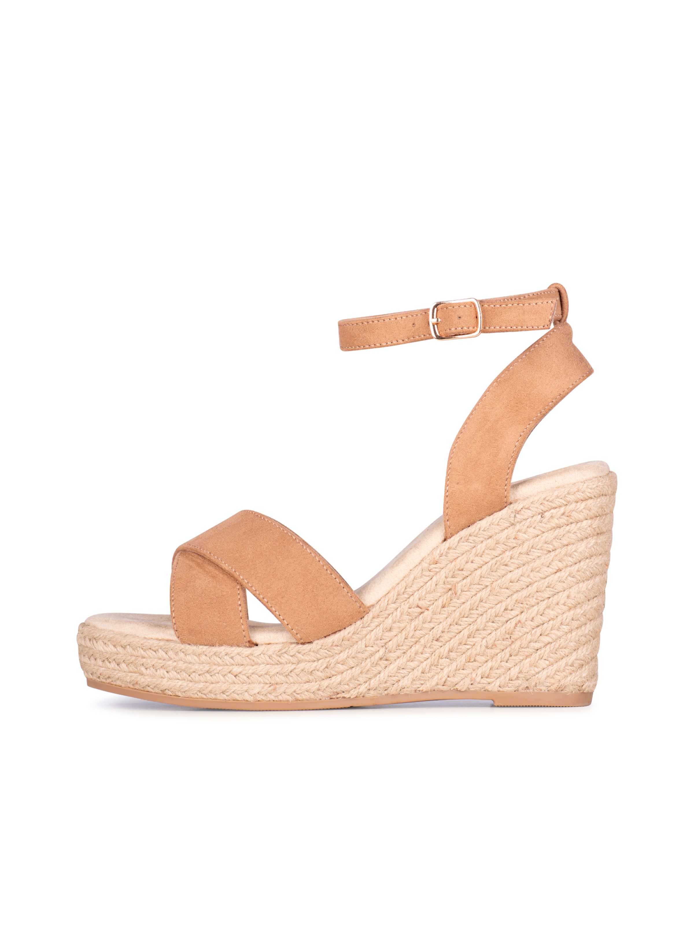 POSH by Poelman Strap sandal 'Nola' in Brown: front