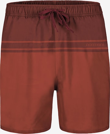 normani Board Shorts 'Makaha' in Red: front