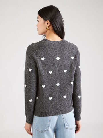 VERO MODA Pullover 'VMDOFFY INTARSIA' in Grau