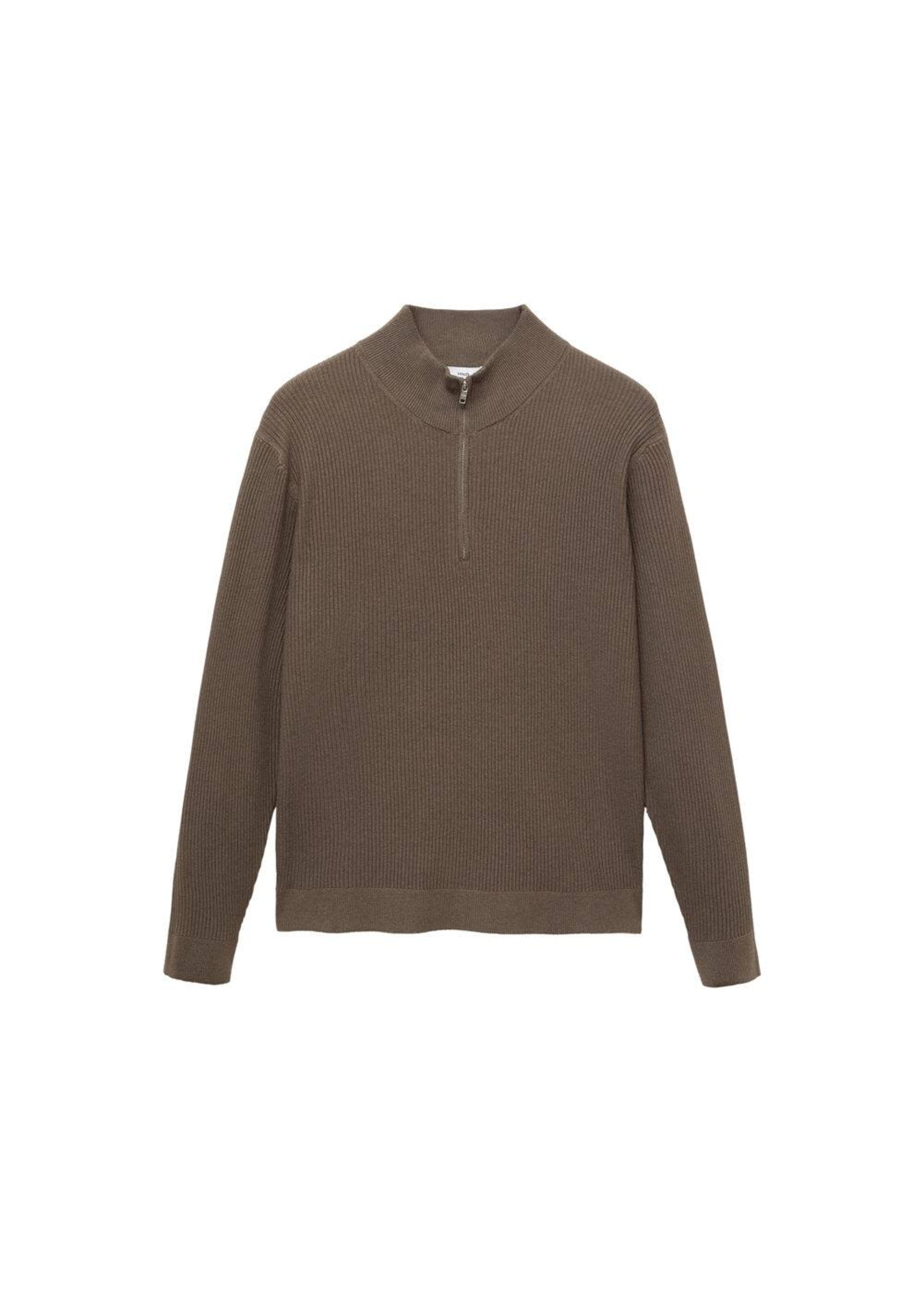 MANGO MAN Pullover 'Antiguap' in Braun: Vorderseite
