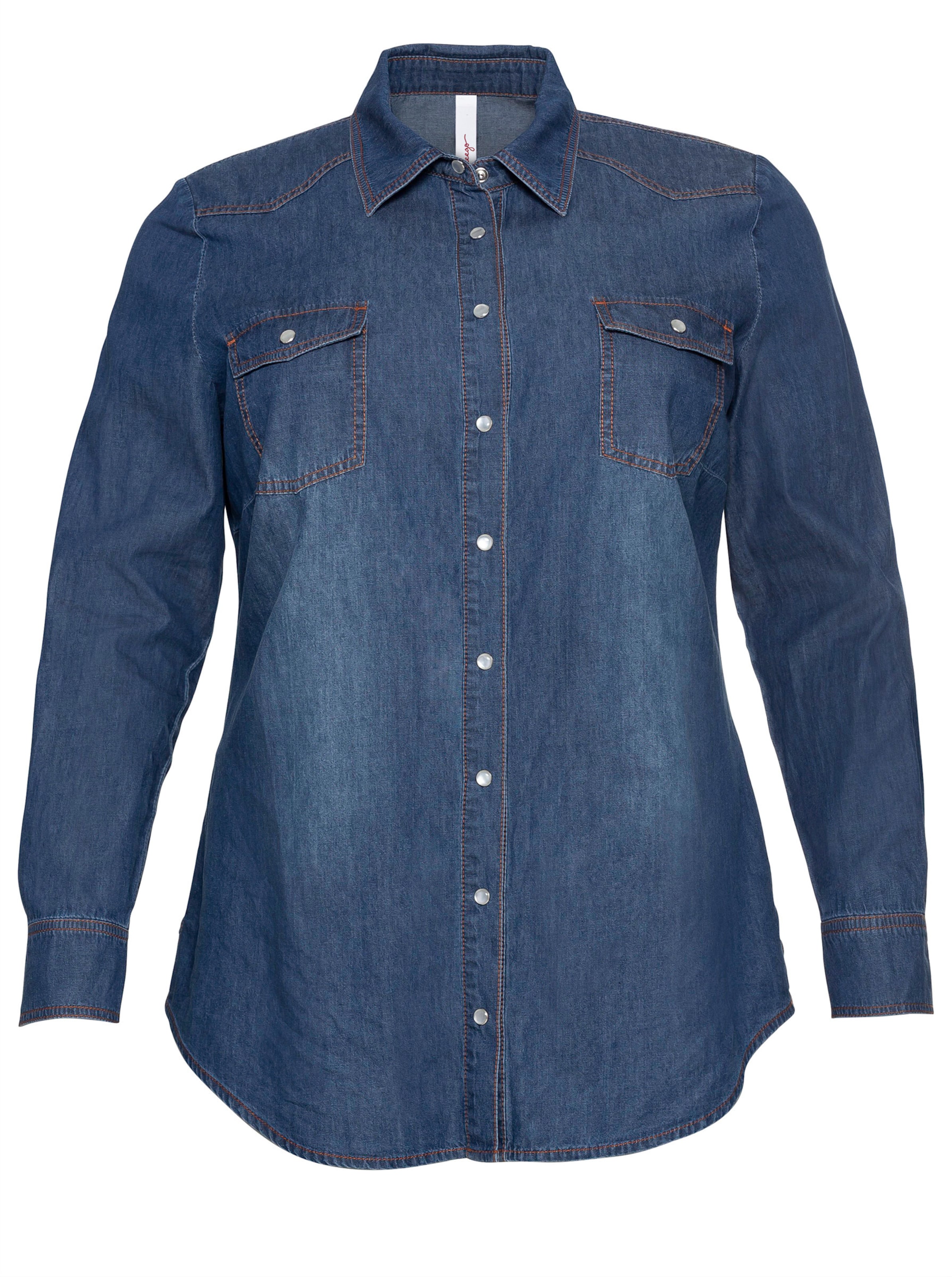 SHEEGO Блузка в Джинсовый синий, Обзор товара