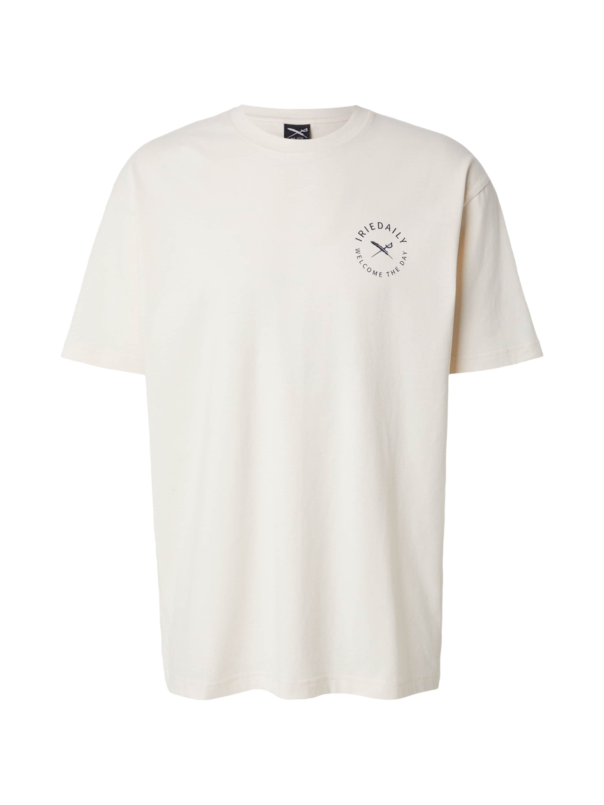 Iriedaily - Camiseta 'Monday Yoga' en blanco: frente