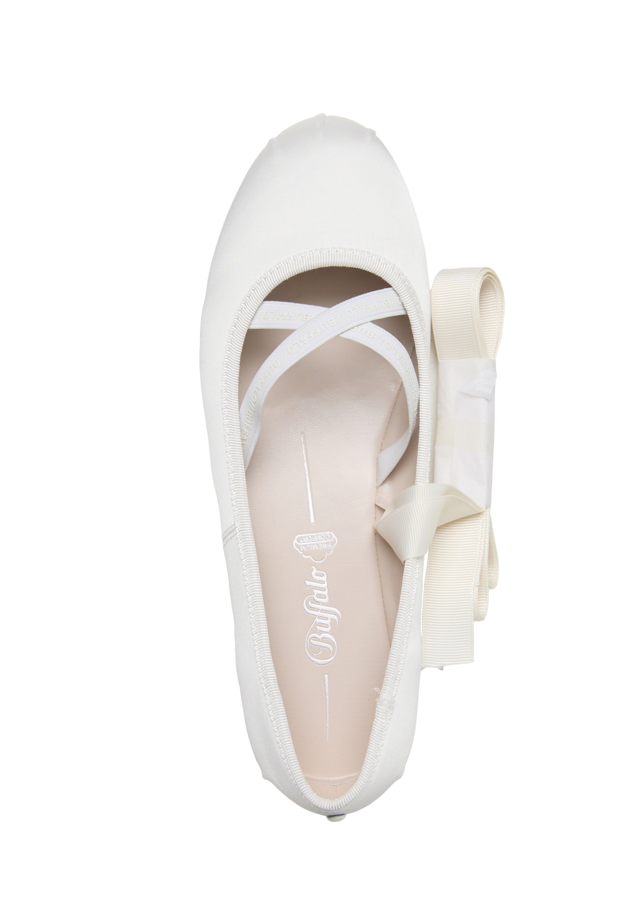 Ballerines à lanières 'Dahlia' BUFFALO en blanc