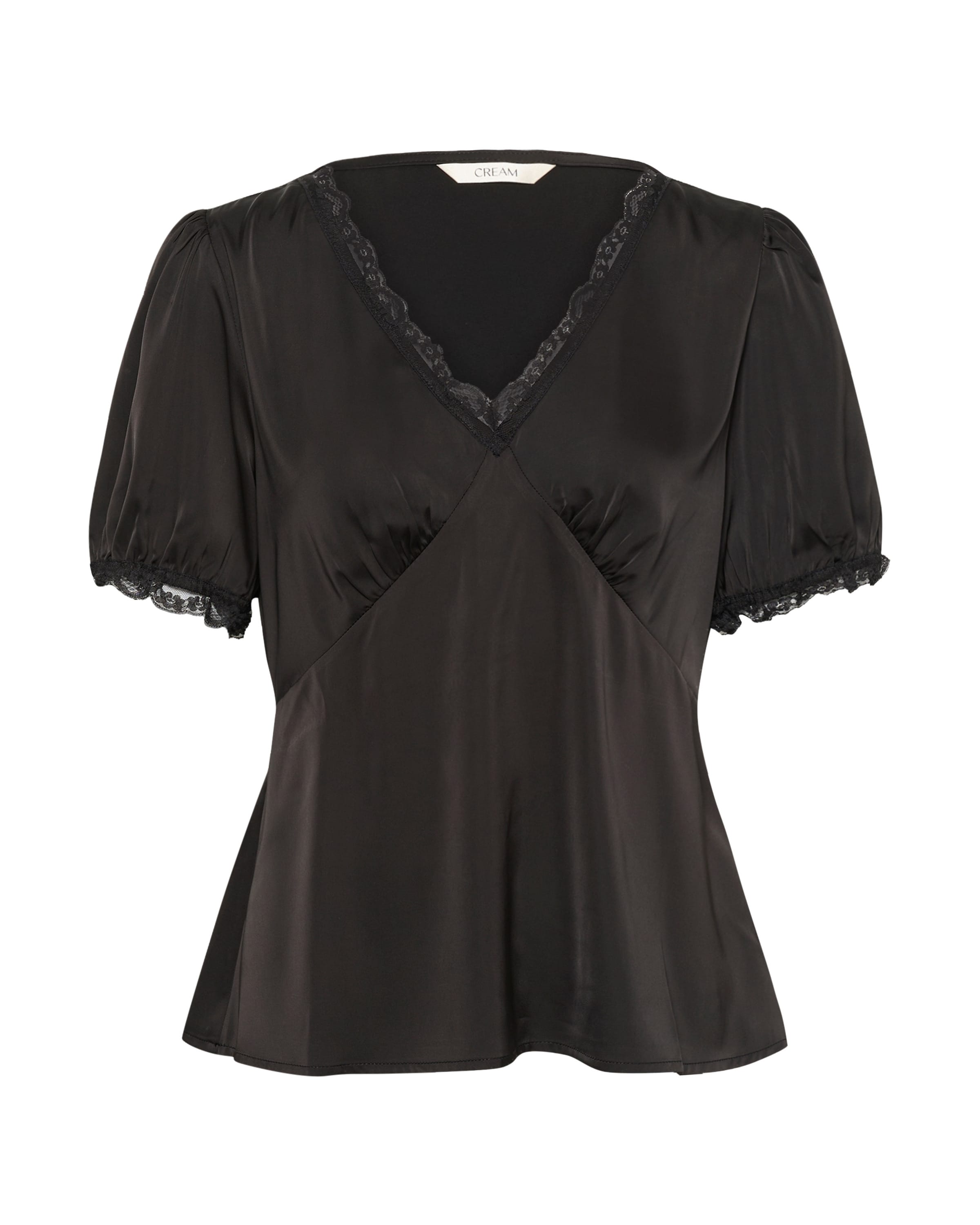 Cream - Camisa 'Almina' em preto: frente