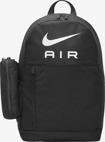 NIKE Sports Backpack in Black: front