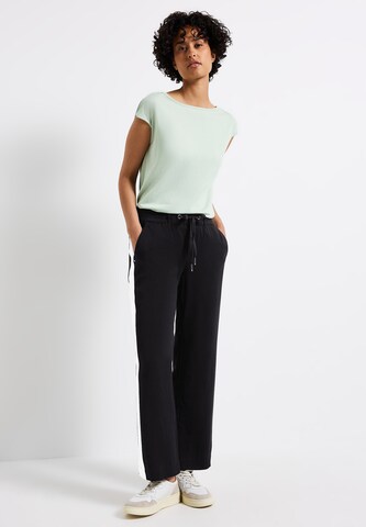 STREET ONE Loosefit Hose in Schwarz