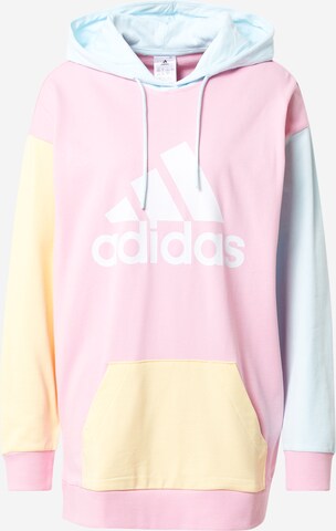 ADIDAS SPORTSWEAR Sportovní mikina 'Essentials Colorblock Logo ' – pink: přední strana