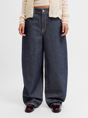 Baggy Jeans 'JXSAKAI' de la JJXX pe albastru: față