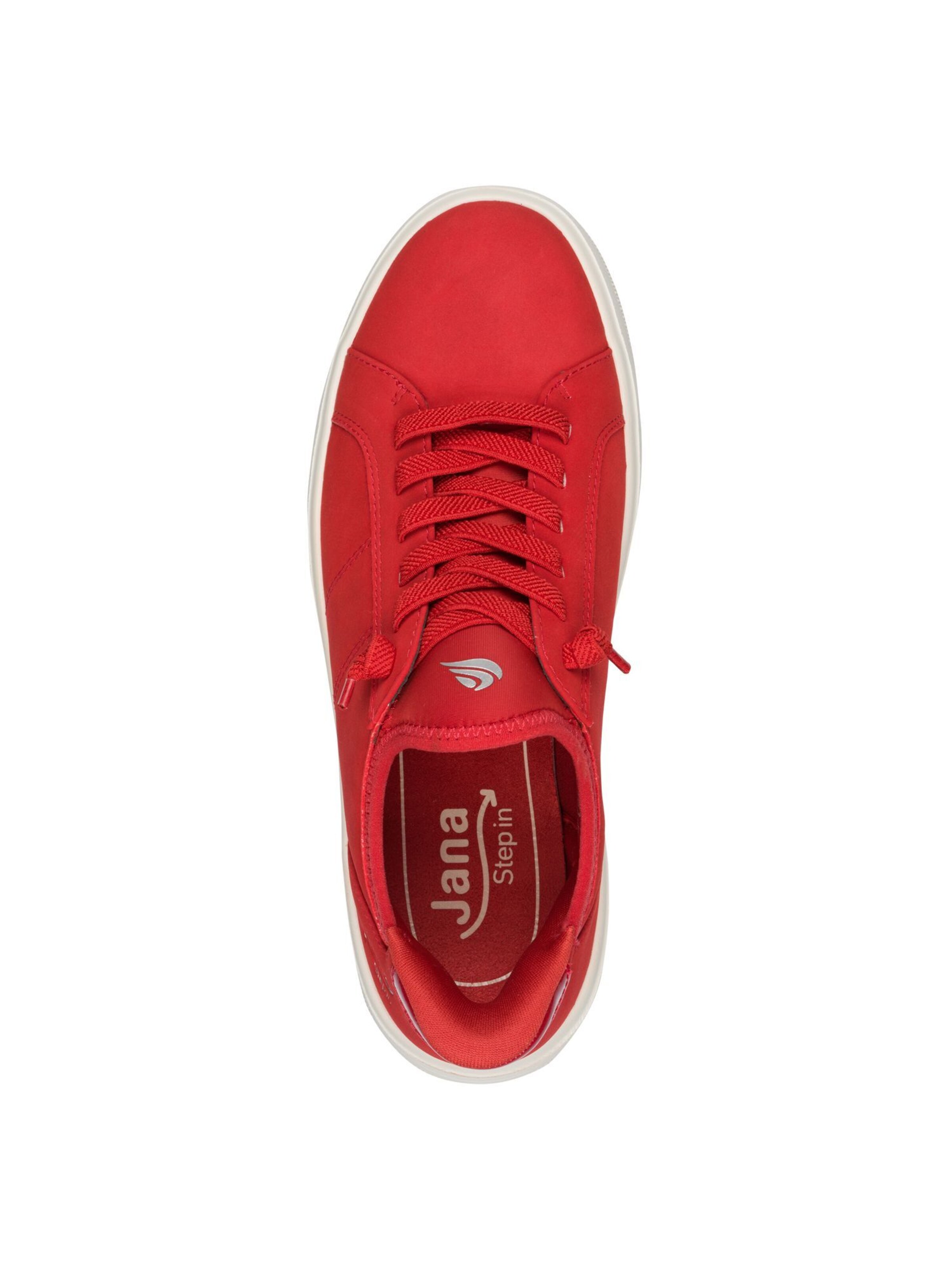 JANA Sneakers laag in Rood