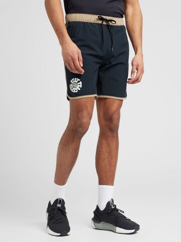 QUIKSILVER Regular Board shorts 'OMNI SCALLOP' in Black: front